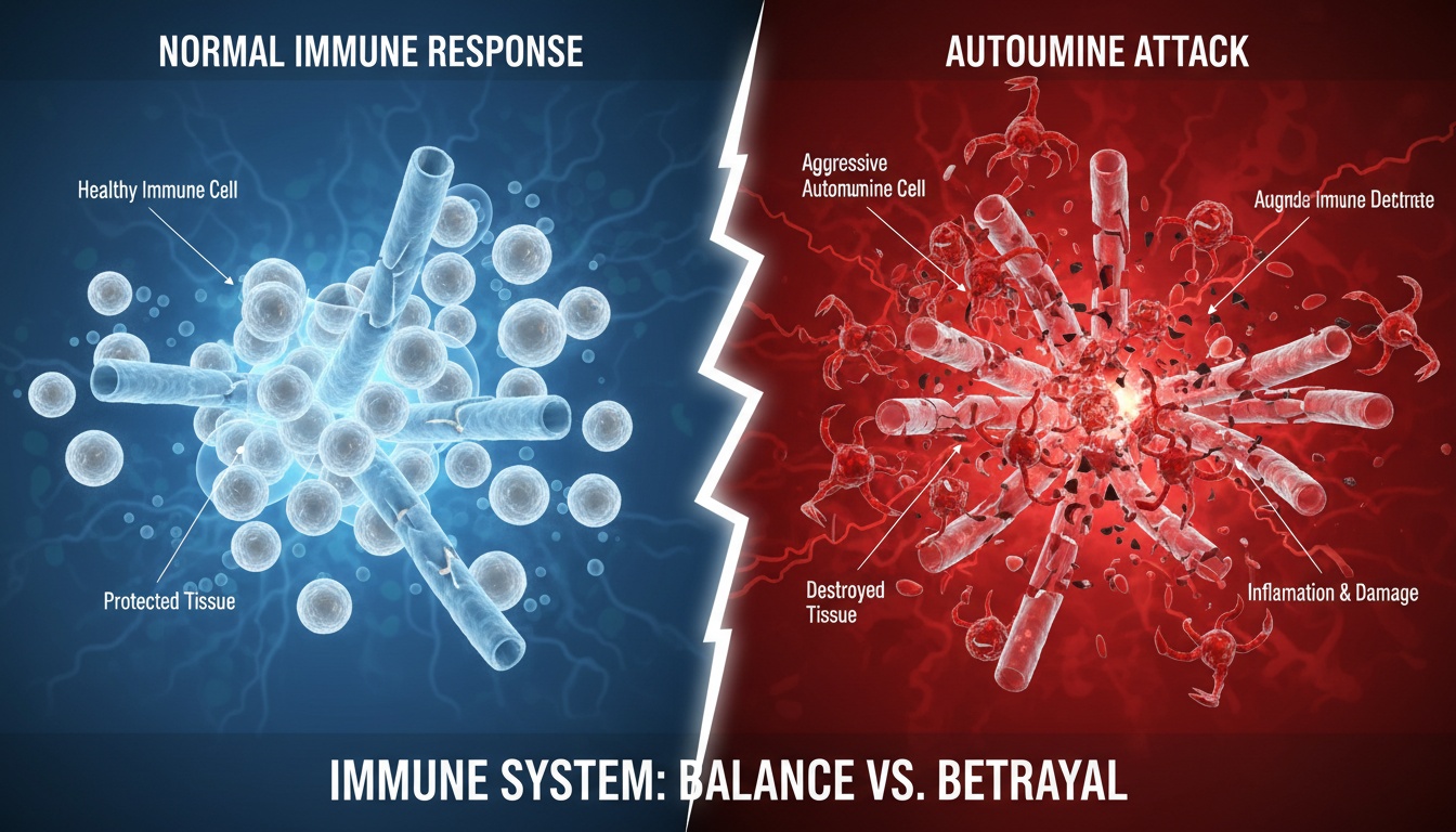 Normal vs Autoimmune Response